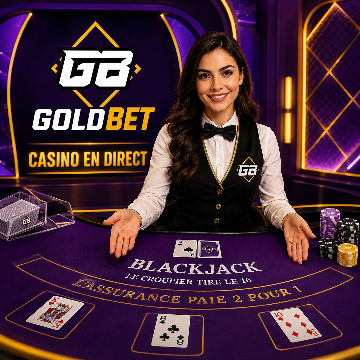 Casino en direct GoldBet : roulette, blackjack et jeux TV animés par de vrais croupiers